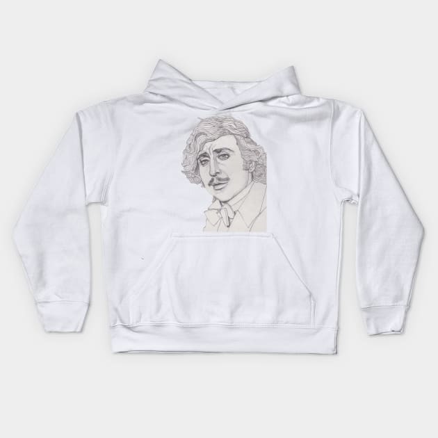 Dr. Frederick Frankenstein - Gene Wilder Kids Hoodie by paulnelsonesch